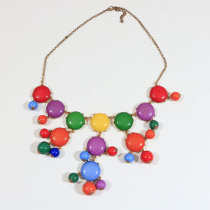 Colorful Resin Fashion Statement Necklace 24 inch